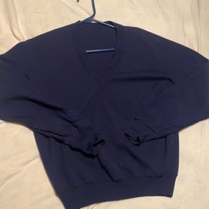 Vneck Blue Sweater